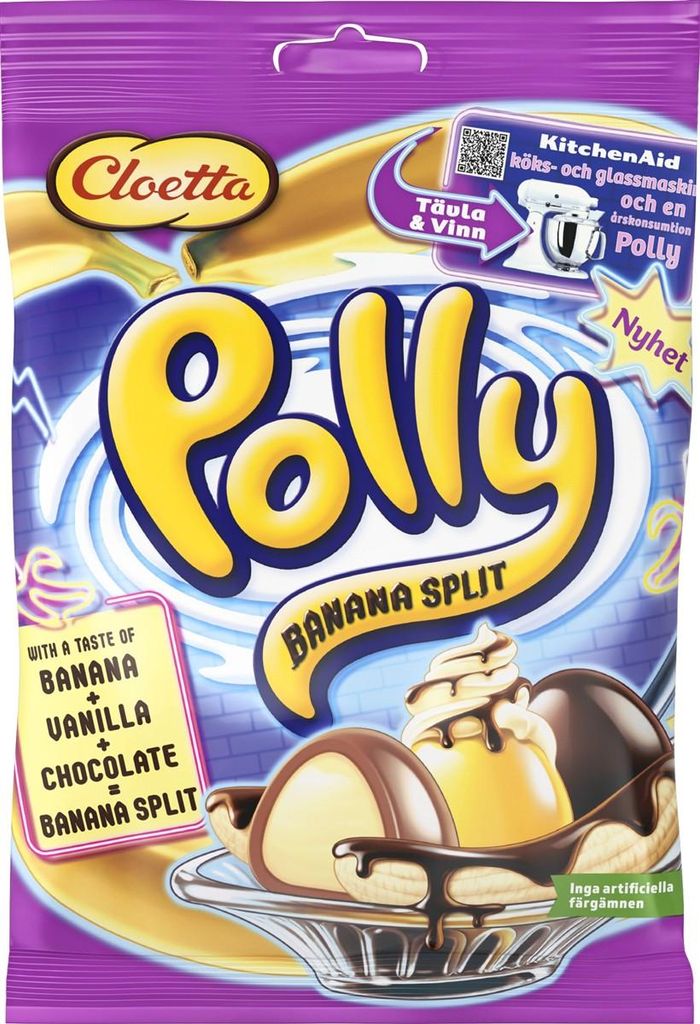 Cloetta Polly Banana Split 350g Produktbild 