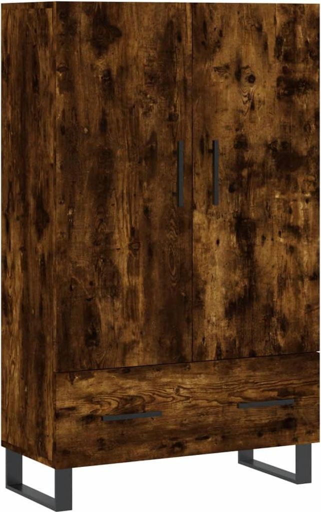 vidaXL Highboard dąb wędzony 69,5x31x115 cm materiał Zdjęcie produktu 