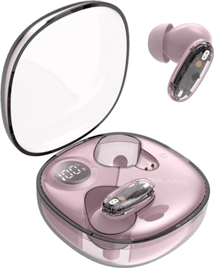 Bolaris Casque Bluetooth 5.3 Venezia Rose TWS compatible Siri Sans Fil