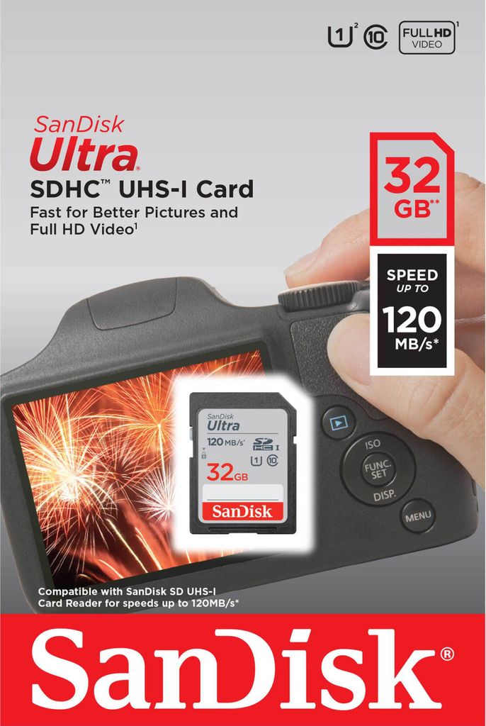 Ultra 32 GB SDHC (černá, UHS-I U1, třída 10) Obrázek produktu 