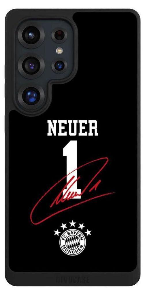 NIVOCASE Handyhülle für Samsung Galaxy S25 Ultra Hülle NIVOpure Case Schwarz FC Bayern München FCB Manuel Neuer
