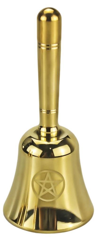 Dreifachmond-Pentakel-Handglocke, Meditationszeremonie, Tarot-Lesungen, Altar-Messingglocke, Hochzeit, Tiertraining, Abendessen, Musikunterricht, R...