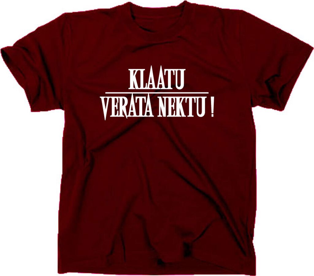 Styletex23 T-Shirt #3 Army of Darkness, Klaatu Verata Nektu, Kult, maroon, L