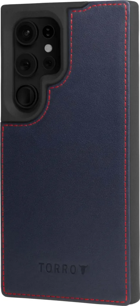 Coque Portefeuille Galaxy S24 Ultra Cuir Bleu pour Usage Professionnel