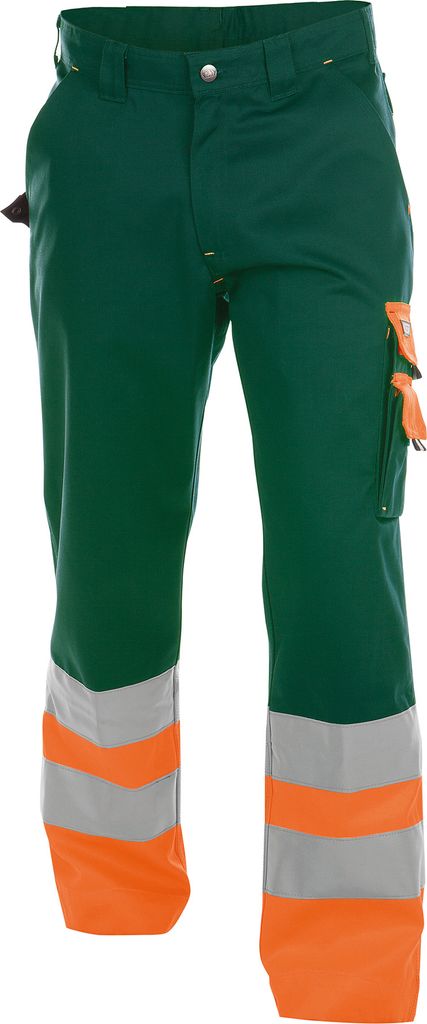 DASSY Omaha Warnschutzhose FLASCHENGRÜN/NEONORANGE Gr.58 Länge: PLUS