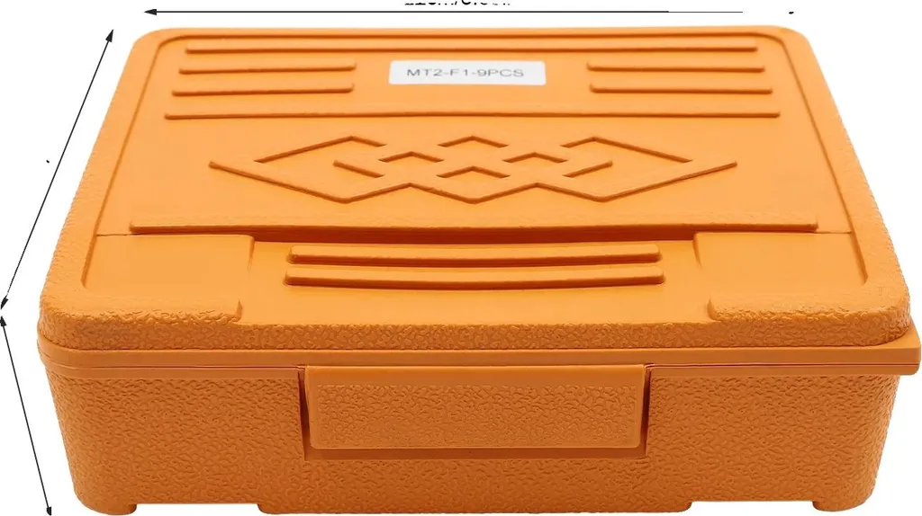 Tête de forage haute précision orange 9 pièces pour usinage CNC Pro