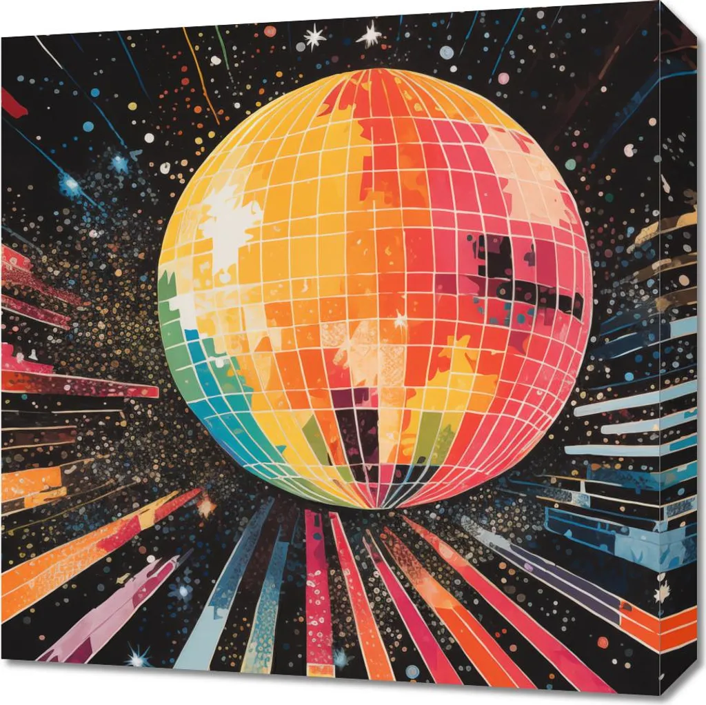 Quadro 50x50 cm Disco Gra!