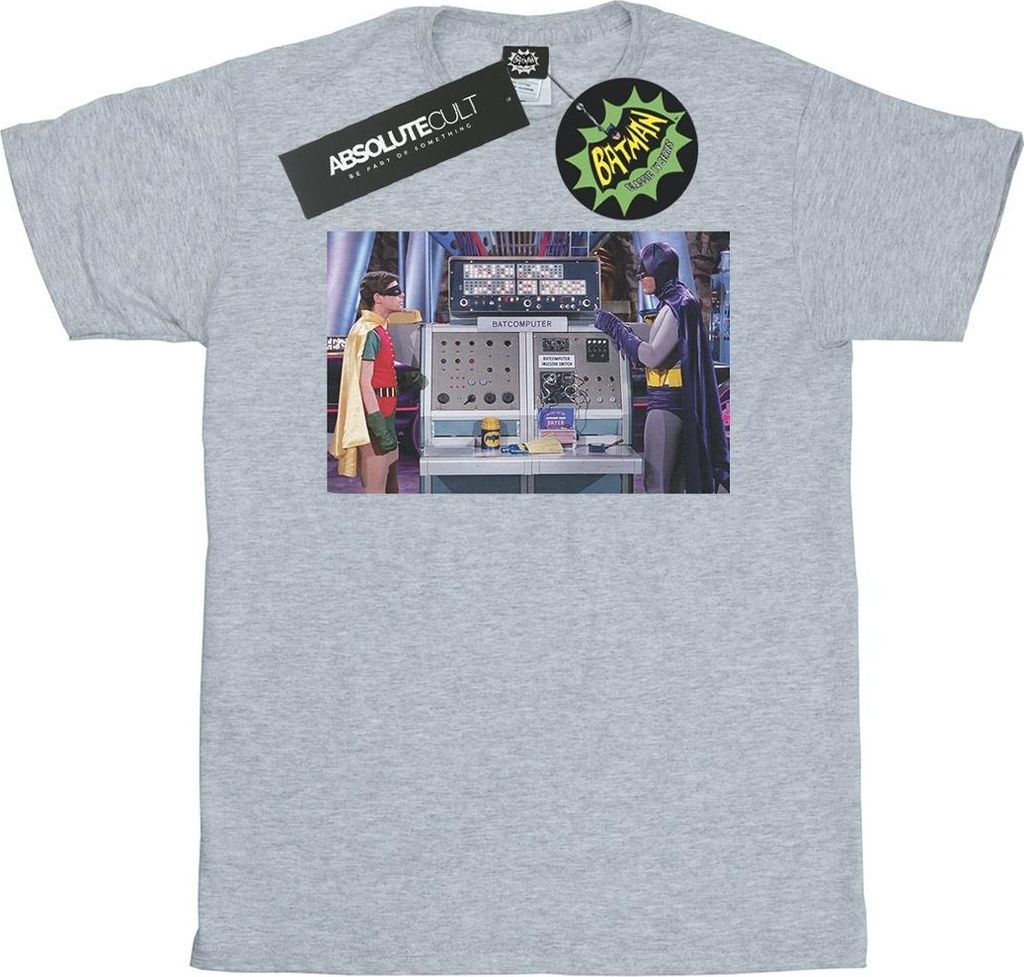 DC Comics - "Batman TV Series Batcomputer" T-Shirt für Herren BI16521 (3XL) (Grau)