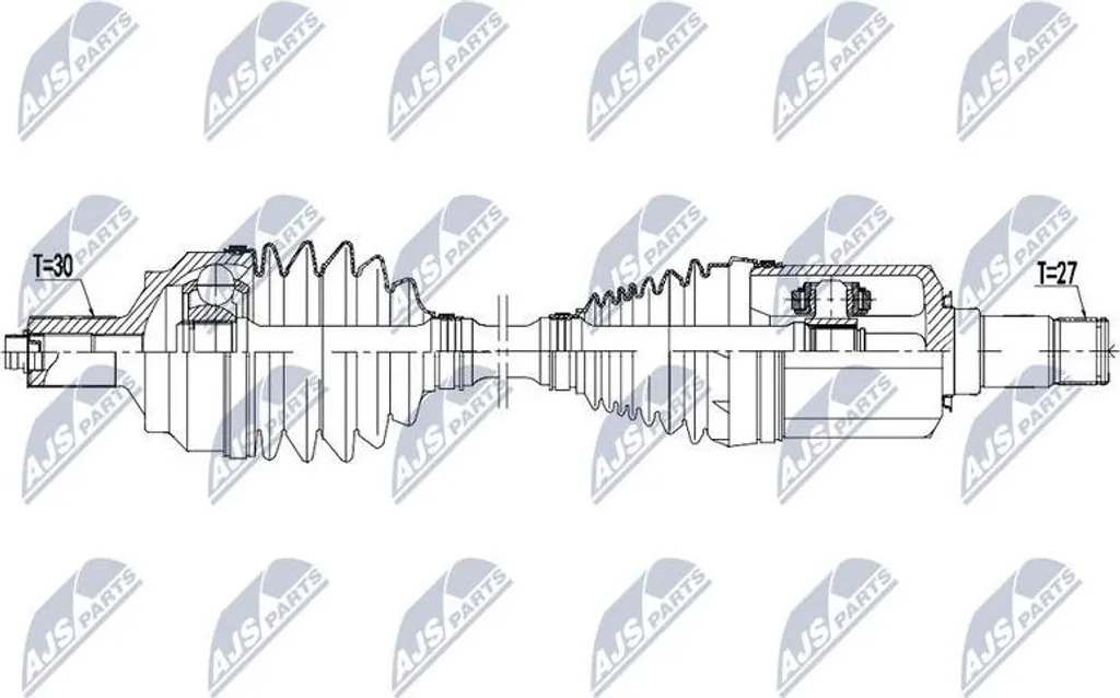 Cardan de transmission avant NTY pour Mercedes-Benz Classe E et CLS 350