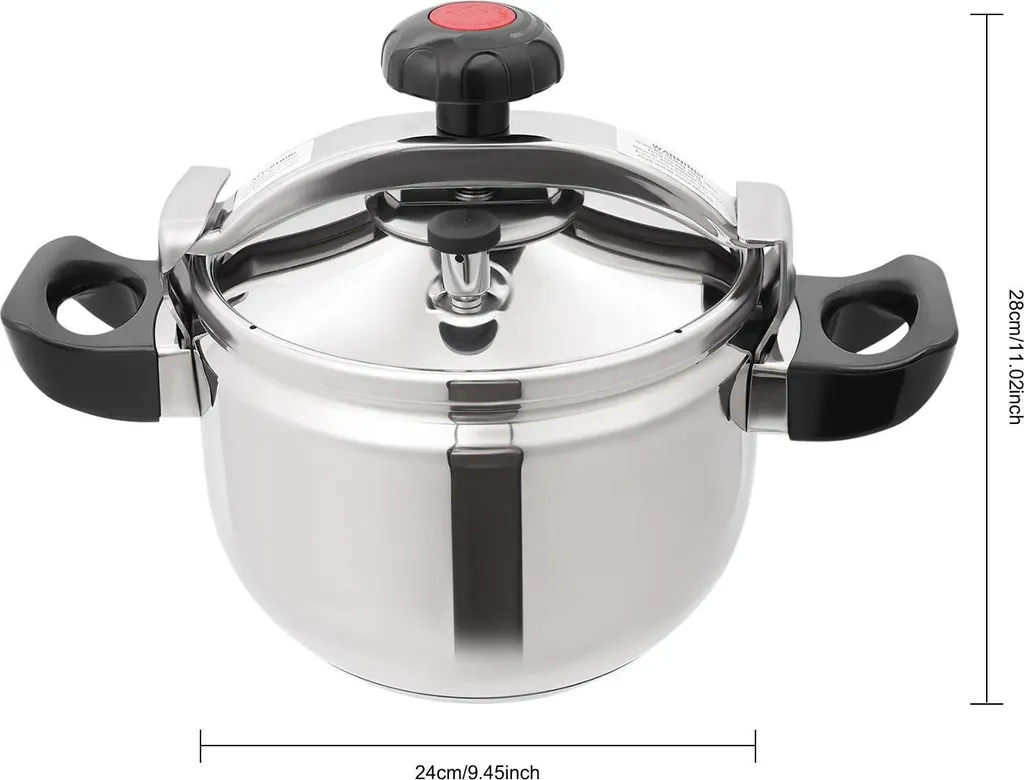Pentola Pressione Professionale 7L Acciaio Inox 201 Offerta Gastronomia