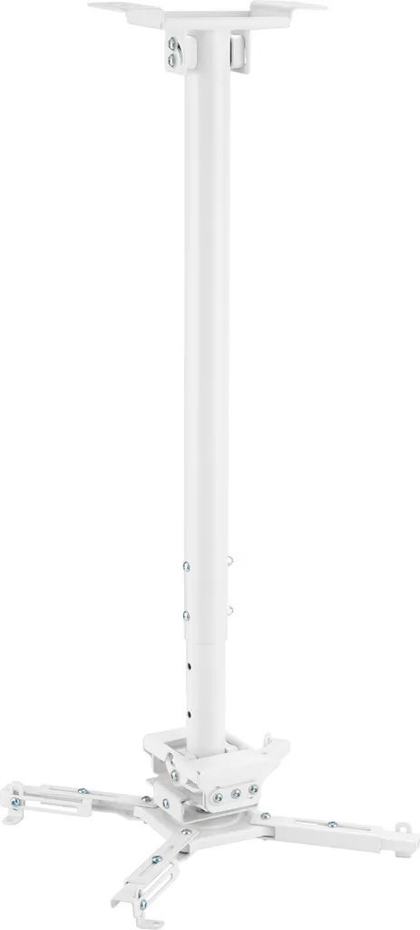 Support plafond inclinable Vivolink VLMC350L-W blanc avec rotule 360°