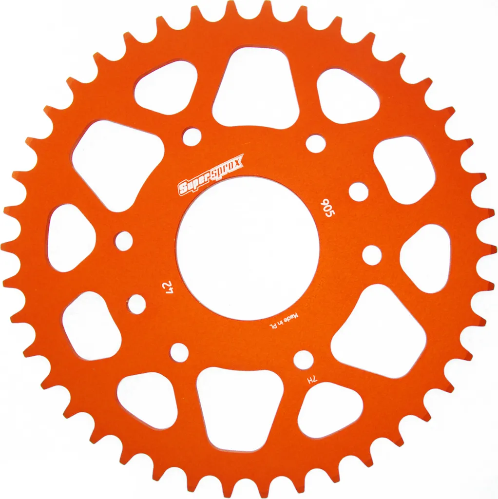 Couronne de Transmission 42T Alu 520 Orange : Réduisez le Poids de Moto