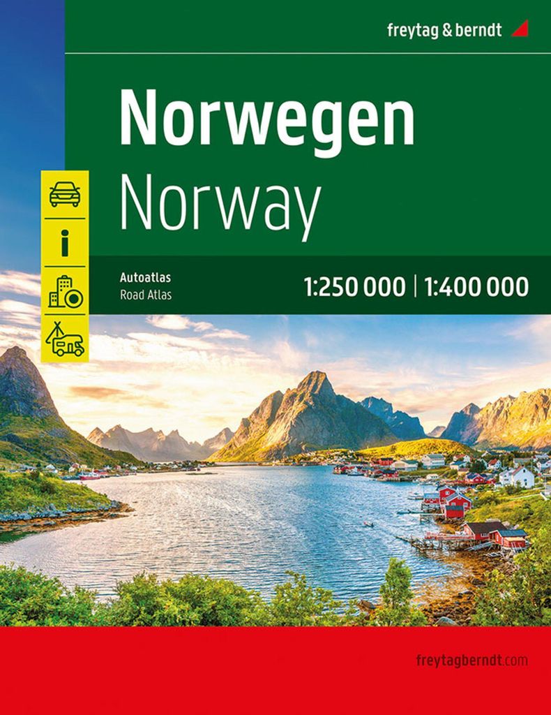 freytag & berndt Autoatlas Norwegen 1:250.000 Produktbild 