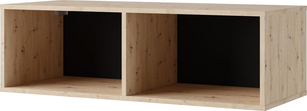 Bücherregal Amanda 100cm einfaches Hängeregal Wohnzimmerregal Regal 100x41x31 (Artisan Eiche)