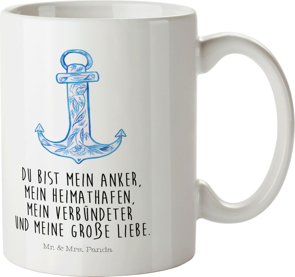 Mr. & Mrs. Panda Trinklernbecher Anker Blau - Weiß - Produktbild 