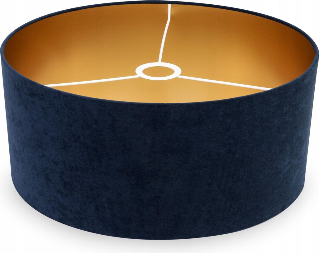 MODERNER GOLDENER SAMT-LAMPENSCHIRM 44 cm Produktbild 