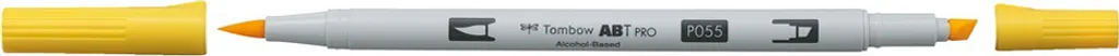 Tombow ABT PRO 055 Jaune Process : Marqueur à Alcool Pointe Pinceau