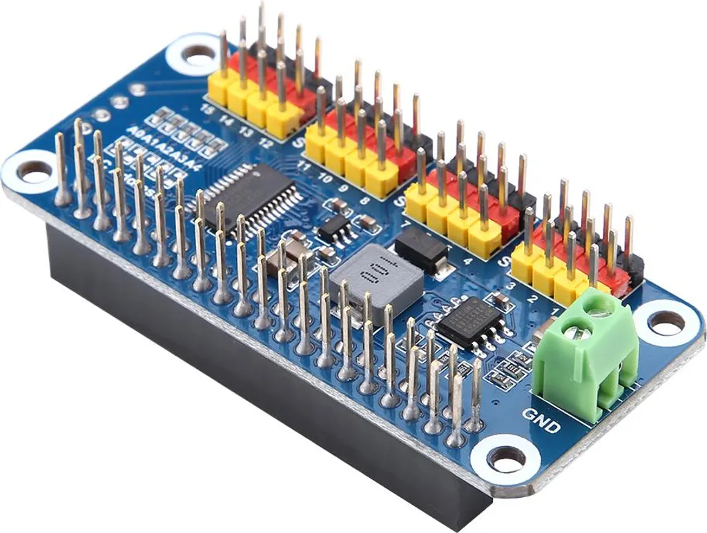 Carte de pilotage de servomoteurs pour robotique Raspberry Pi 2b
