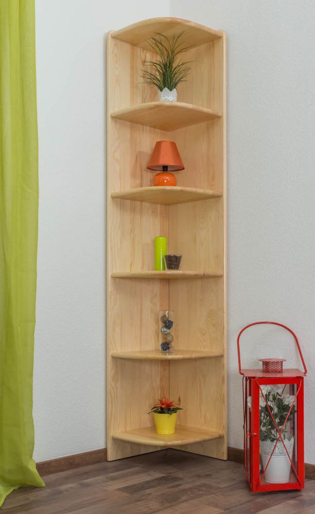 Regal / Eckregal Massivholz 002 - 200 x 40 x 20 cm (H x B x T)