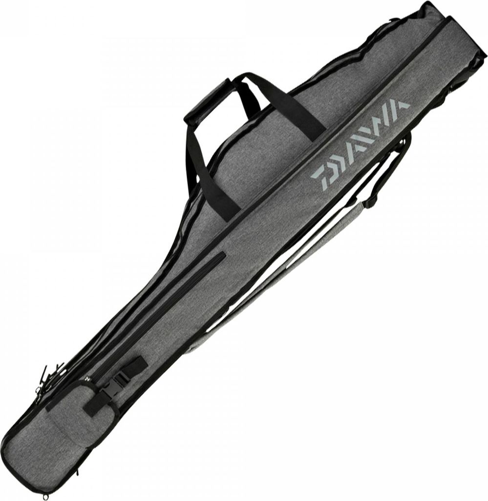 A fishing rod bag is shown against a white background.