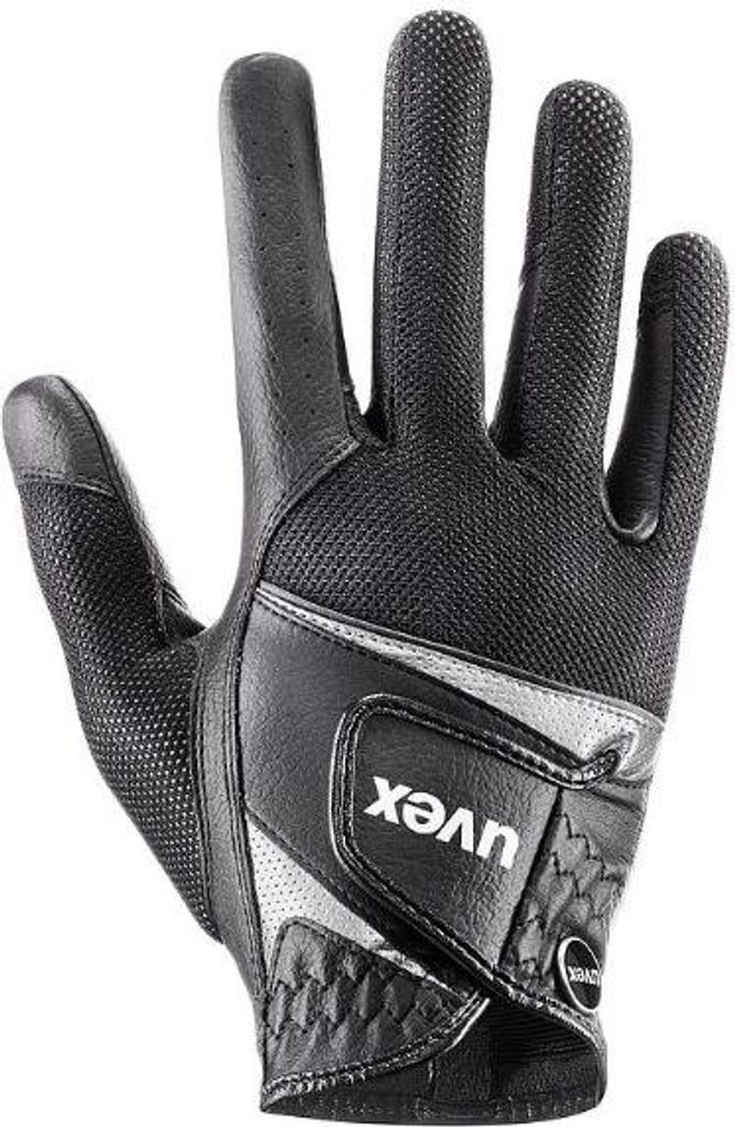 Uvex Sumair Reithandschuh schwarz-silber, Handschuhgröße:6.5