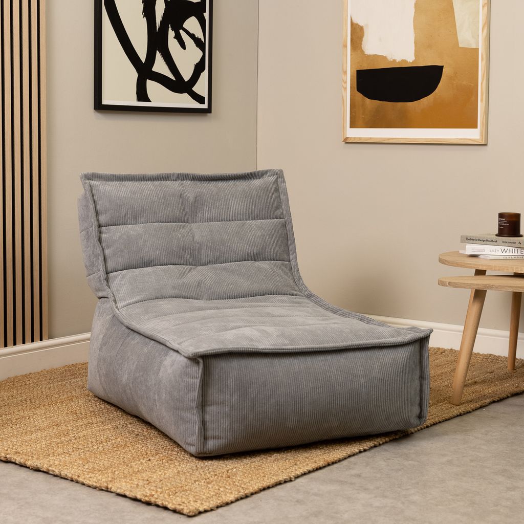 icon Otto Lounger Sitzsack, Dunkelgrau, Feines Cord Produktbild 3