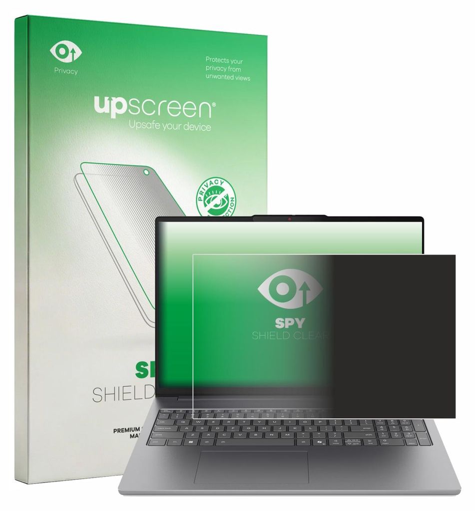 Für Lenovo IdeaPad Slim 5i Gen 11 16" Sichtschutzfolie Schutzfolie upscreen Anti-Spy Privacy Sichtschutz Blickschutz Display Schutz Folie Blaulich...