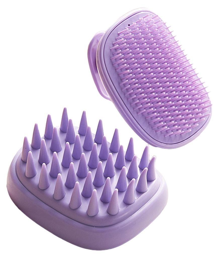 Shampoo-Kamm mit weichen, flexiblen Silikonborsten fördert das Haarwachstum, reinigt die Kopfhaut gründlich und massiert sie – das perfekte Haa...
