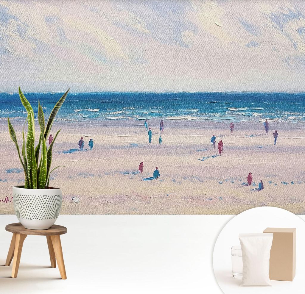 Fototapete - 208x146 cm - Tapete - Wandtapete - Wandbilder - Dekofolie - Tapete Folie - Wand - Dekoration - Wohnzimmer - Meereslandschaft