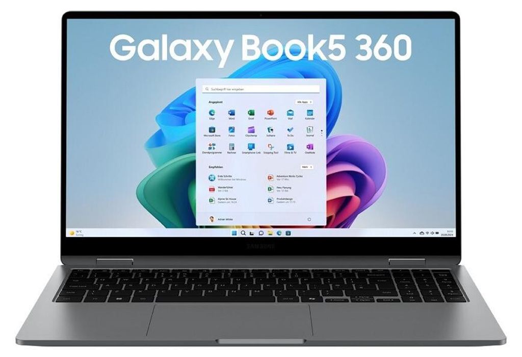 Samsung Galaxy Book5 360, Moonstone Gray, Core Ultra 7 Zdjęcie produktu 