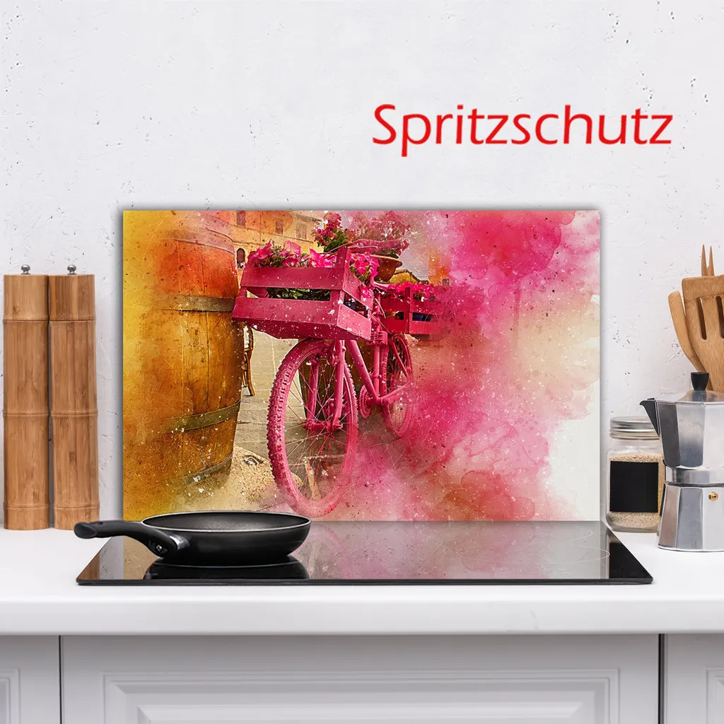 Copri Piano Cottura Decorwelt Rosa 80x52 Cm: Protezione In Vetro Multiuso Per Cucina