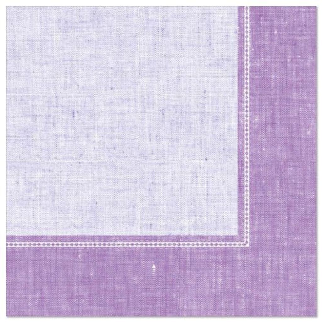 Papstar Servietten, flieder, "ROYAL Collection", 1/4-Falz, 40 x 40 cm, "Linum" 5 x 50 Stück