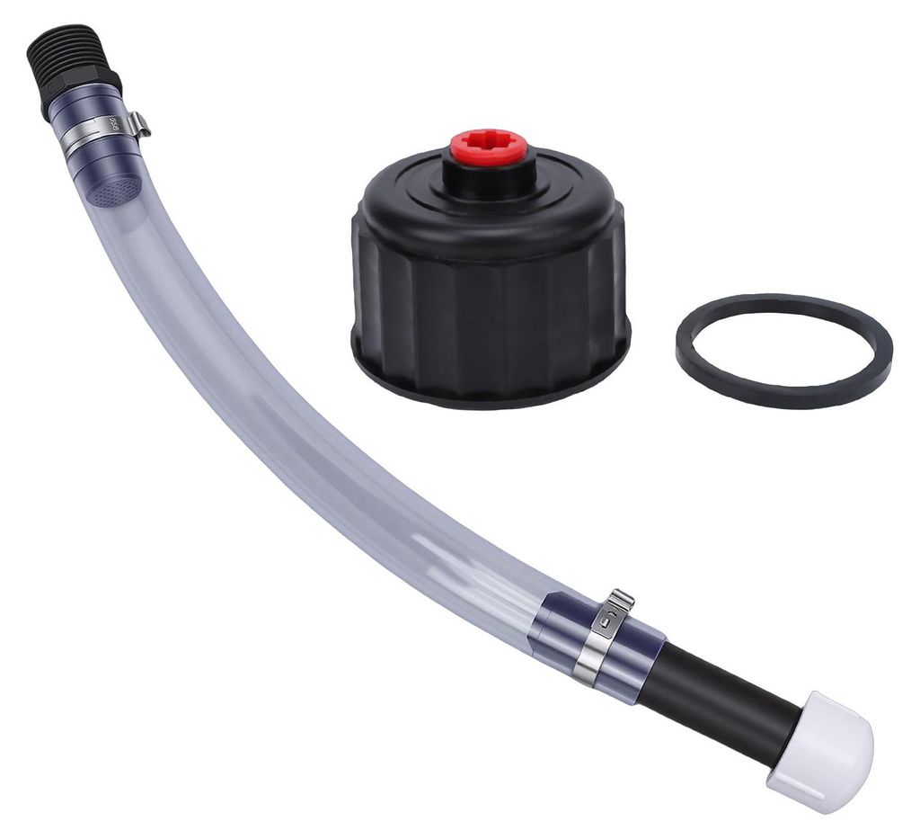 Racing Kraftstoffeinfüllschlauch-Set, Ersatz für Jegs 3, 5, 5,5 Gallonen Jugs Jug mit Kappe, Schwarz