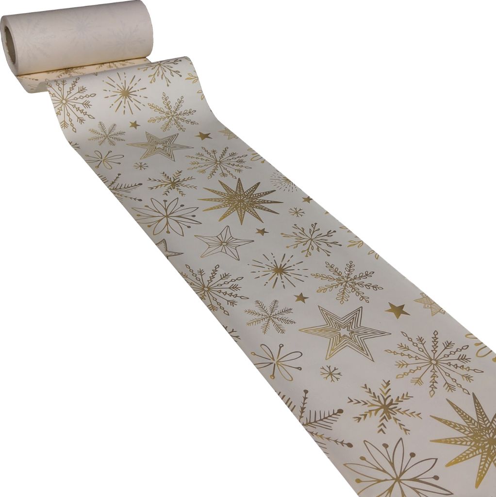 50m x 0,20m JUNOPAX Papier Tischband Weihnachten