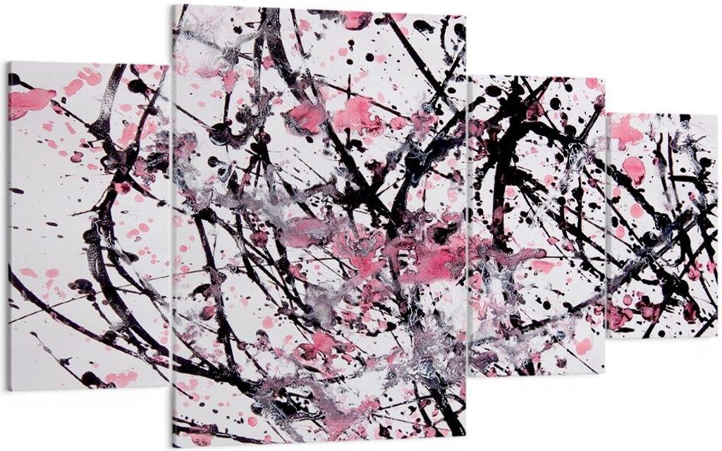 Bild auf Leinwand - Leinwandbild - Abstraktion modern - 160x90cm - Wand Bild - Wanddeko - Leinwanddruck - Bilder - Kunstdruck - Wanddekoration - Le...