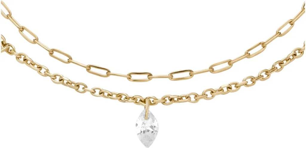 Fossil Ellis Bracciale Oro Donna con Charm Fissi - Eleganza Discreta - 2