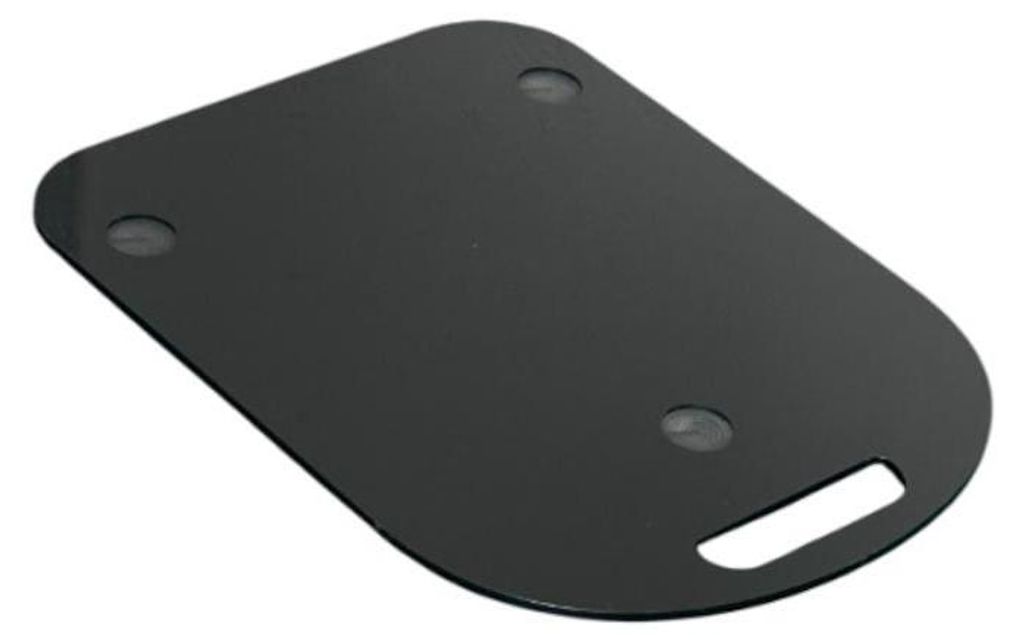 A black acrylic sliding board for a kitchen machine.
