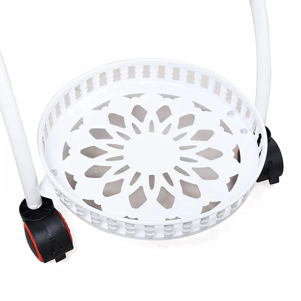 Support de pots de fleurs en métal à 6 plateaux modulables - 9