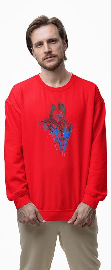 D&B Design Uni Pullover SWMO00037 Mortal Kombat Rot-Größe L