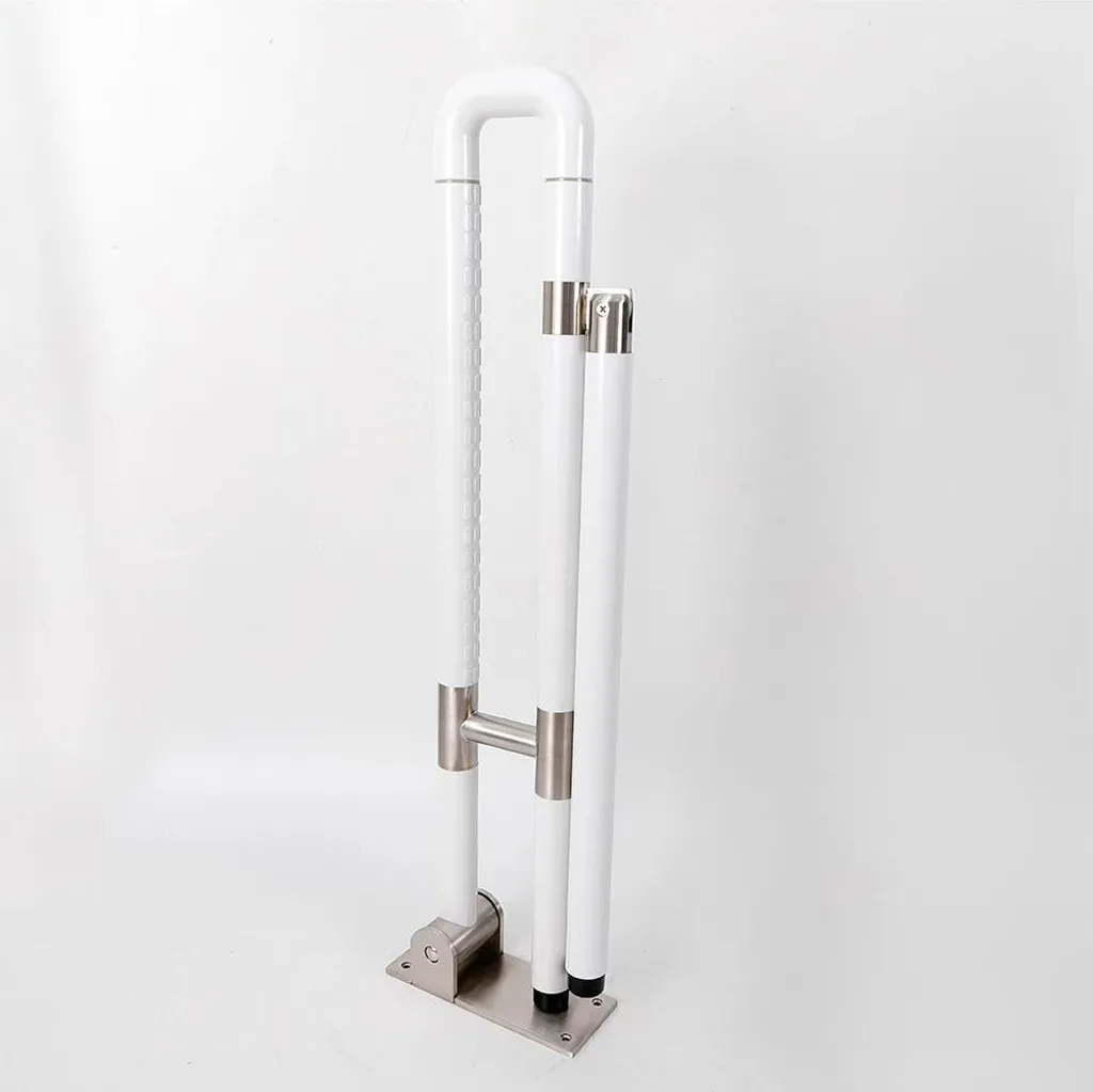 Maniglione Bagno Disabili 60 cm Acciaio Inox Giallo Bianco | Sicurezza
