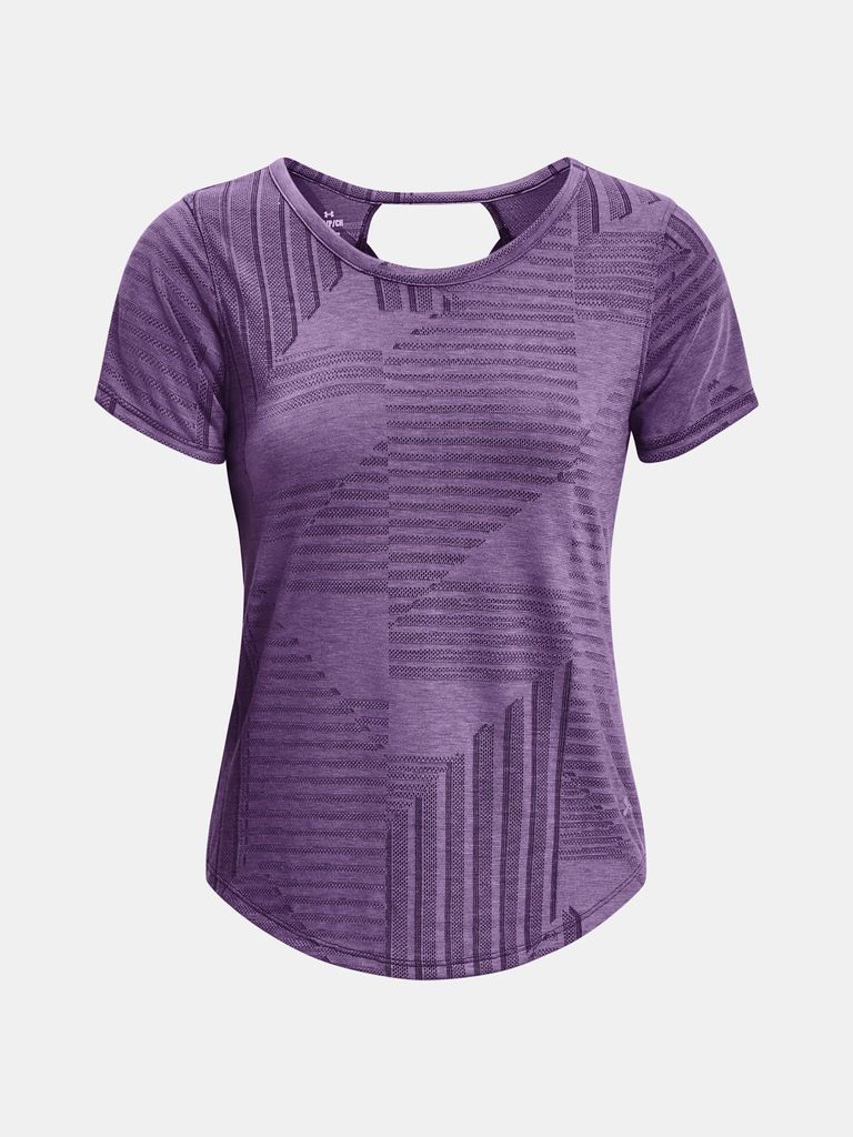 Under Armour T-Shirt Streaker Deco Diamond Ss-Ppl 1376814-571__XS