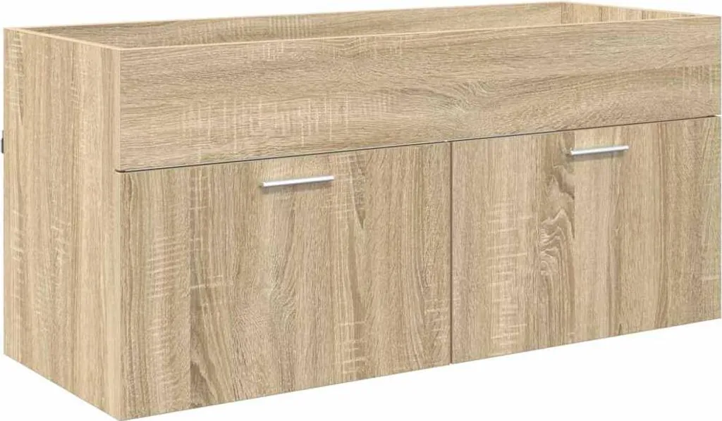 Mobile Basso vidaXL Rovere Sonoma 100cm | Design Minimalista Bagno