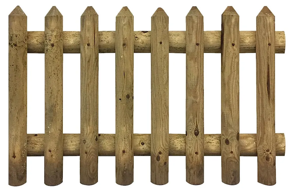 Délimiter un terrain efficacement : barrière bois 200x80 cm anti-pourri