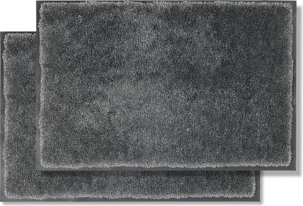 Astra Fußmatte für Innen LAVA 2ER SET Anthrazit 60 x 80 cm