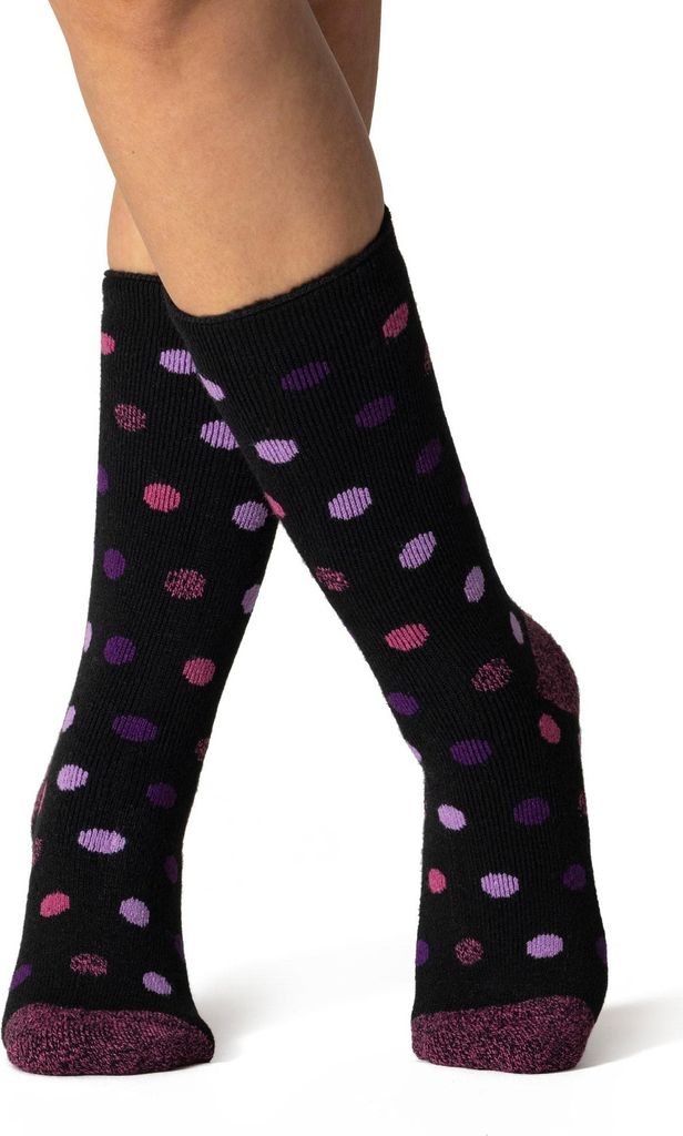 Damen Lite Jasmin-Socken – Lila Dots