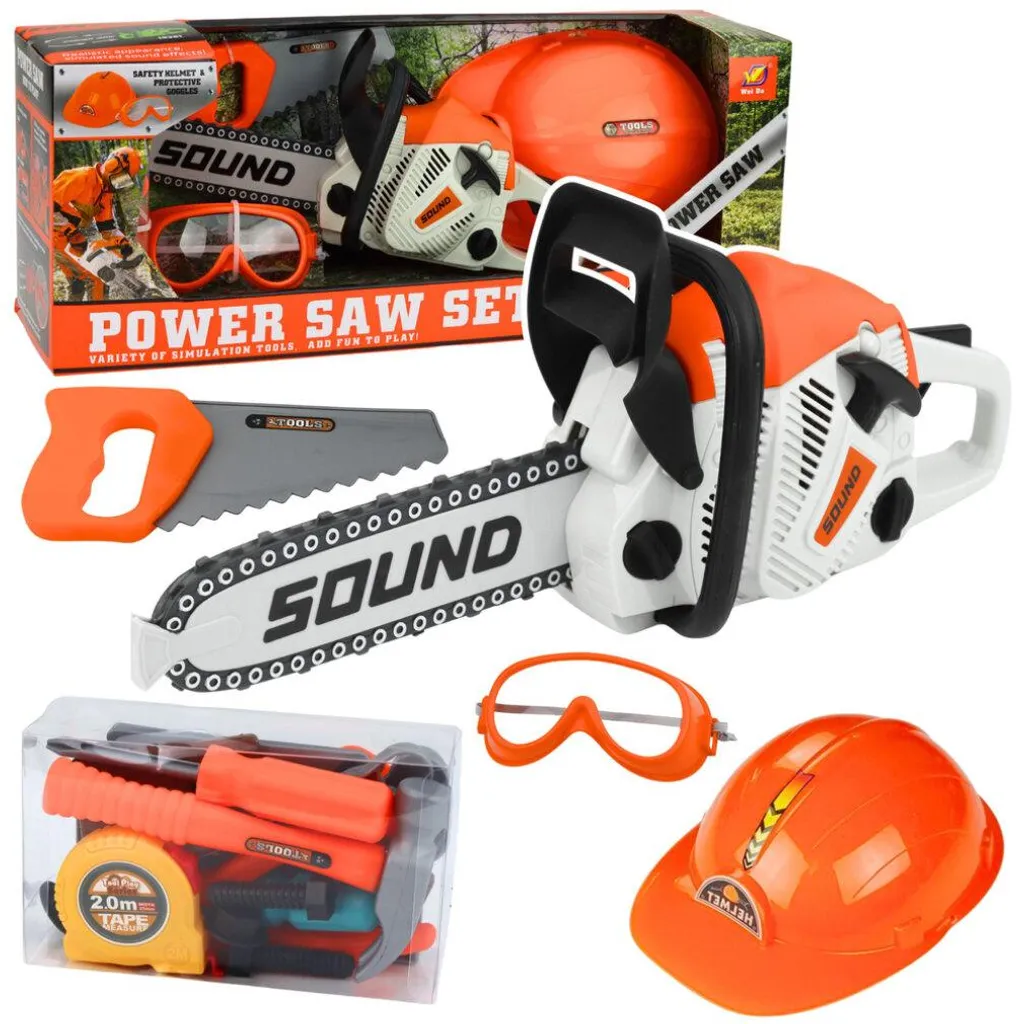 Kit DIY Casque de Tronçonneuse avec Lunettes et Protections Anti-Bruit