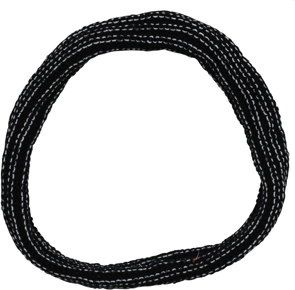 Stirnband - Haarband - Mini Loopschal - 8 cm schwarz-weiß