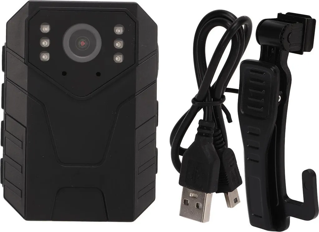 Caméra portable 4K HD vision nocturne avec clip et détection mouvement