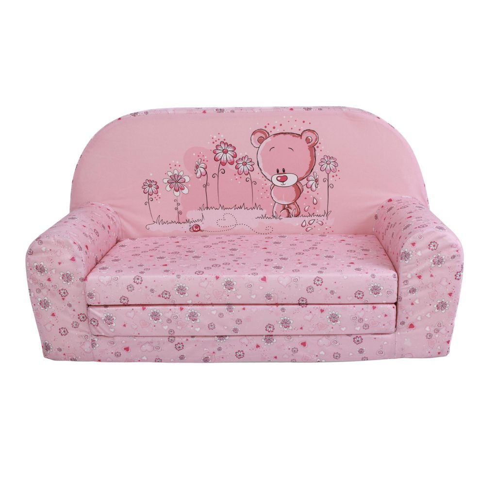 Kindersofa "MINI" zum Aufklappen Bärchen W386 04 FORTISLINE Produktbild 