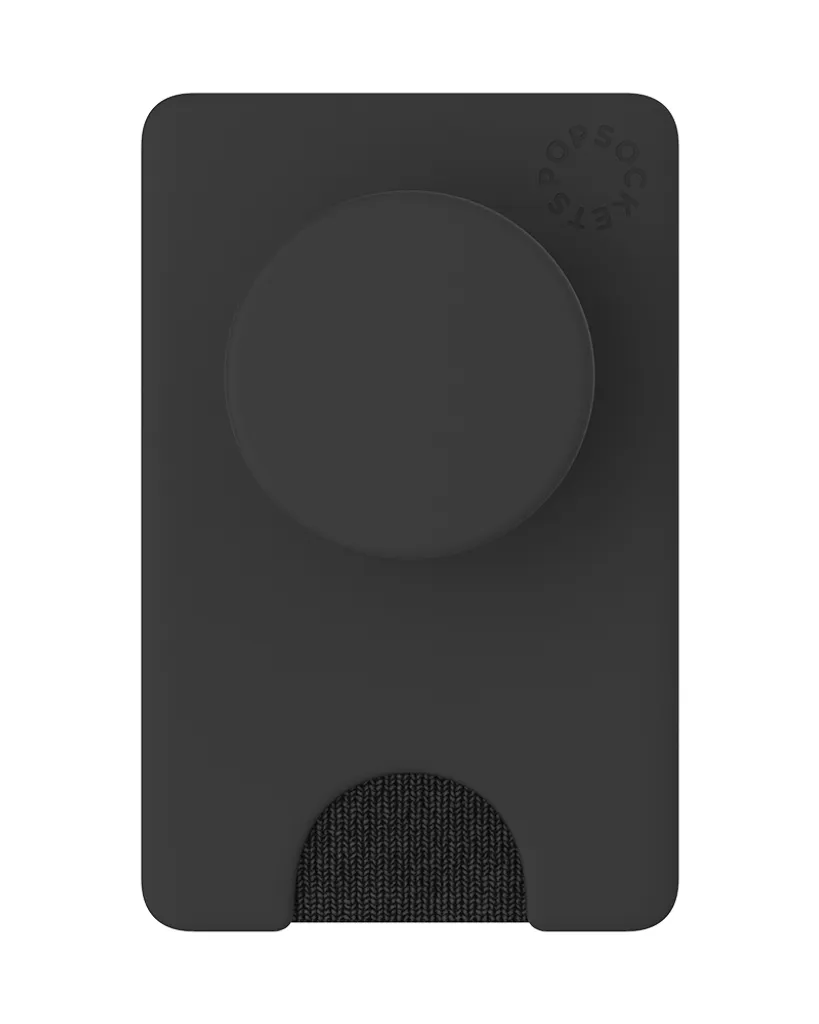 PopSockets PopWallet+ Nero, custodia per carte/visite + PopGrip Gen.2 - 1